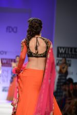 Gauhar Khan walks the ramp for Joy Mitra Show at Wills Lifestyle India Fashion Week 2013 Day 3 in Mumbai on 15th March 2013 (146).JPG